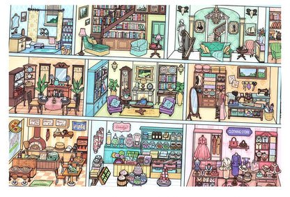 Kawaii College of Fine Arts 3D Candy Apartment Landscape Sticker  DIY Pocket Cabin Scene festival gift