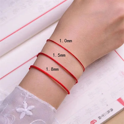 Handmade Red Lucky Knot Bracelet Rope Lucky Bangle Women Lovers' DIY Best Friends Lucky Bracelet Size Adjust Drop Shipping