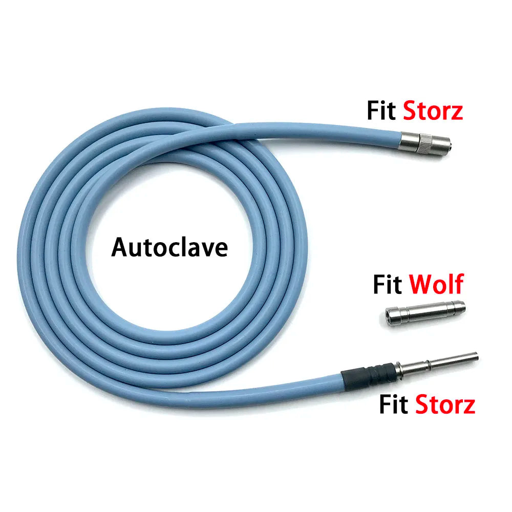 MINI Portable LED 50W 100W Endoscope Optics Microscope Laparoscopy Cystoscopy Light Source and Cable Pets Vet ENT Adjustable