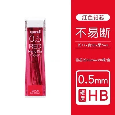 Uni Colorful Pencil Leads Refill 0.5mm HB Nano Dia 202NDC for Mechanical Pencil Japan
