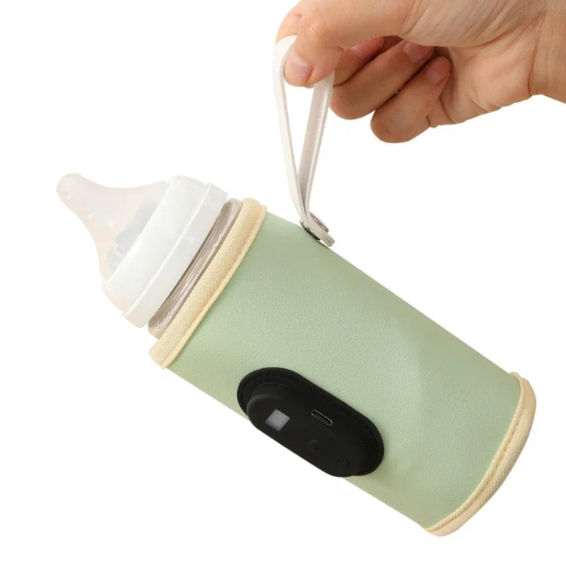 Portable Digital Display Baby Bottle Warmer USB Car Travel Nursing Milk Heater Outdoor Universal Temperature Control Accessories