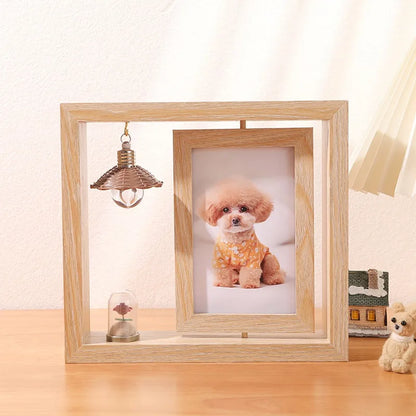 Pet Memorial Frame Custom Photo Keepsake CatDog Hair Collectible Memory Display Table Personalized Remembrance Pet Loss Souvenir
