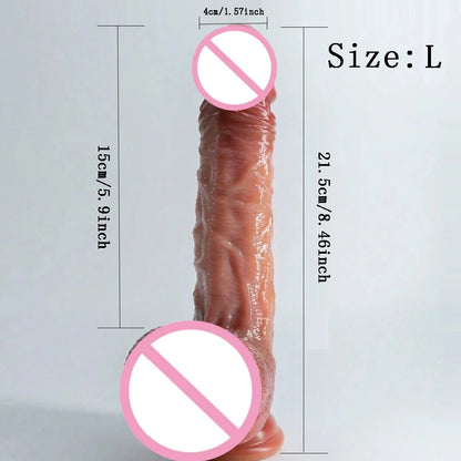 Realistic Dildo for Women Skin Sliding Foreskin Testicles Dildos Anal Vaginal Stimulation Strapon Penis Sex Toys for Female 18+