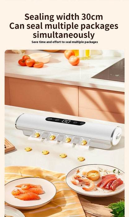 HOMEFISH Professional Vacuum Sealer for Food Vacuumor for Products Kitchen Sealing Machine Cuisine Packaging Plastic Bag Sealant
