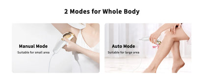 Laser Hair Removal with Ice Cooling Care Function for Women Men Permanent,Unlimited Flashes Painless Epilator IPL Hair Remover