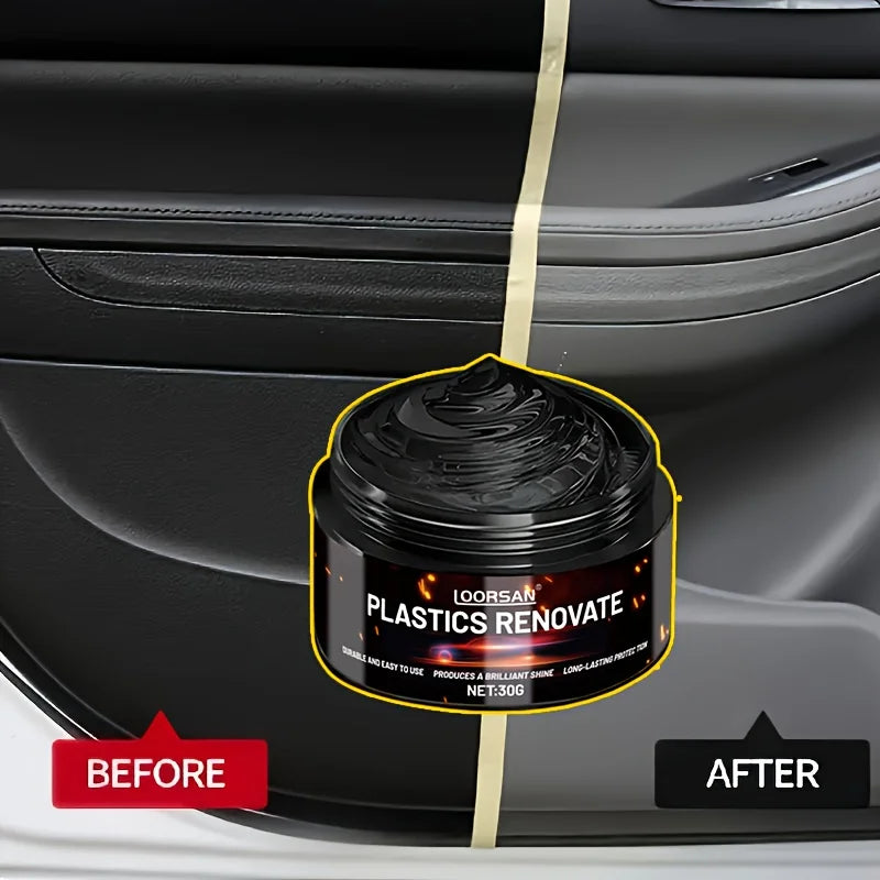 Automobile Plastic Repair Paste - Restores Black Luster, Removes Fading and Scratches, for Automobile Interior Repair