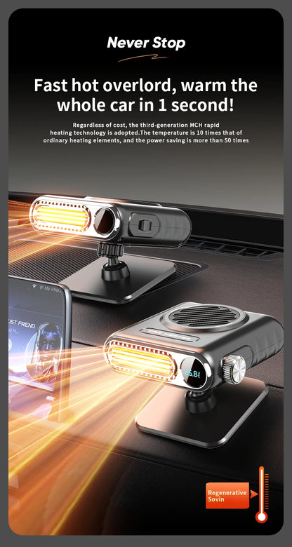 12v/24v digital display 150W car heater 2 gear speed regulation for defrosting defogging heating Air Purification 2026 ﻿