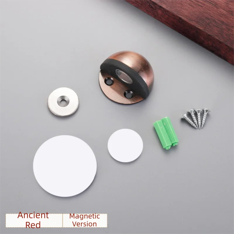 No-Drill Magnetic Door Stopper: Silicone Anti-Collision Buffer for Glass & Bedroom Doors - Windproof Floor Mount