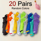 5/10/20/30 Pairs Men Ankle Socks Fashionable Letter Sports Style Odor Proof Sweat Absorbing Breathable Invisible Running Socks