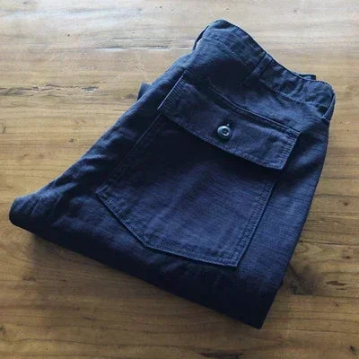 SauceZhan OG107 Utility Fatigue Pants Military PANTS Classic Cargo  Olive  Men's Baker Pants Satin Cotton Straight Fit
