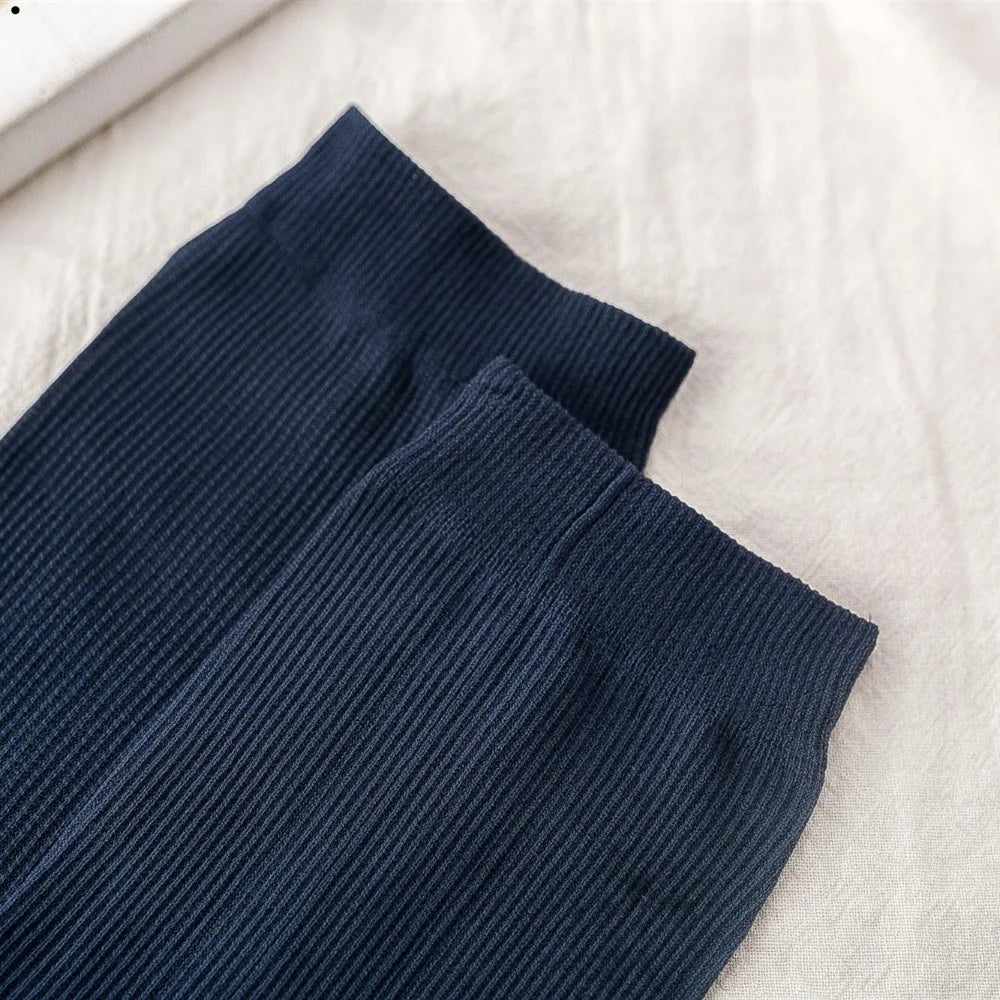 10pairs New Breathable Men Ice Silk Socks Soft Elastic Ultra-thin Socks Solid Business Socks