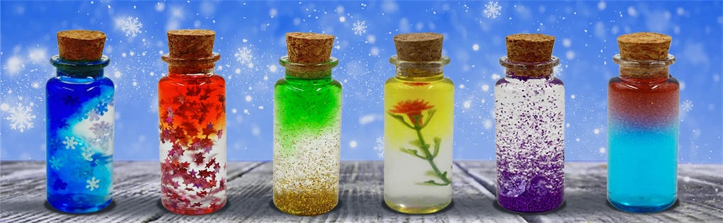 DIY Fairy Magical Potions Kit for Kids Potion Making Set Fairy Potion Bottles Craft Toy Science Set Magic Kits（24pcs)）