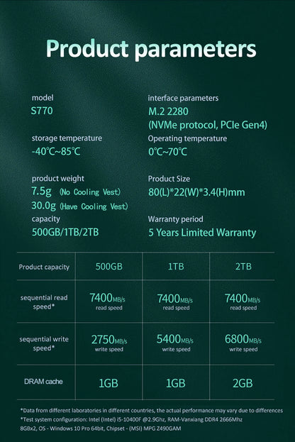 Fanxiang S660/S770/S880 SSD NVMe M2 PCIe4.0x4 1TB 2TB 4TB Internal Solid State Drive For PlayStation5/PS5 Desktop SSD Hard Disk