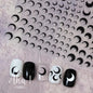 1pc Sliver Gold Star Nail Art Stickers Y2K Charms Self-Adhesive Sliders Laser White Chrome Gel Polish Decals Kawaii Accesories