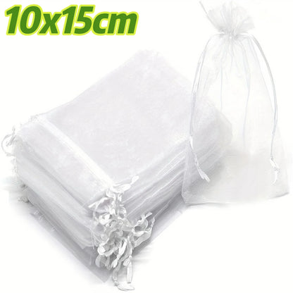 Reusable Drawstring Plant Protection Net Bags Garden Pest Proof Cover For Fruit Trees Vegetables Grapes Strawberries Berries