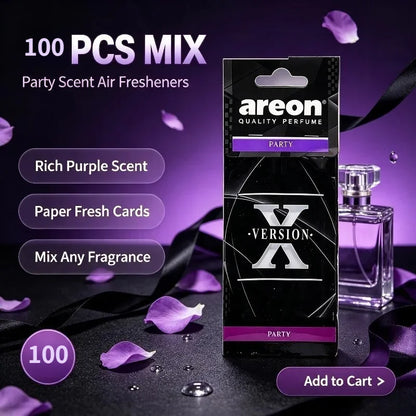 Version X Hanging Car Fragrance Paper Scent Cards 6 Mixed Scents For Car Home And Outdoor Scene Decoration