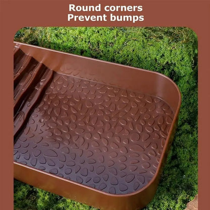 Turtle Bathing Pool, Reptile Feeding Dish Water Pot, Landscape Fish Tank Decoration,Turtle Bath Pool for Aquatic Climbing Pet