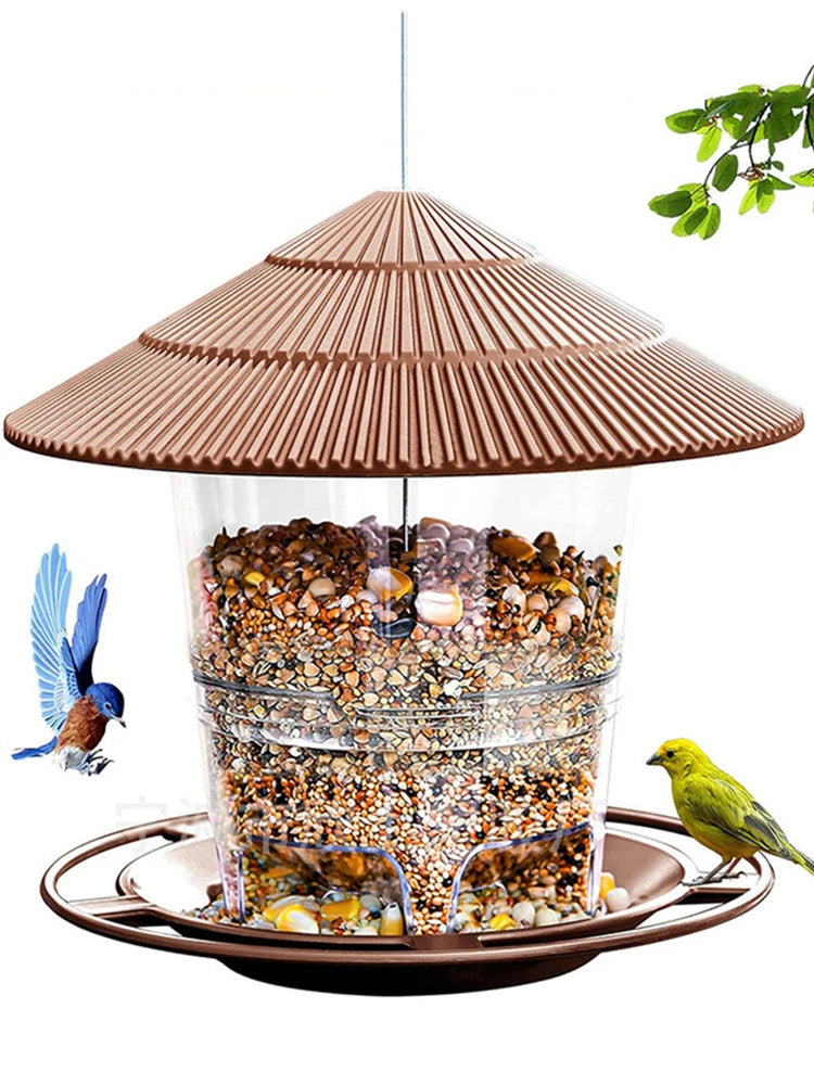 Waterproof Hanging Wild Bird Seed Feeder Bird Feeding Tool Garden Paddock Outdoor Decoration Pet Supplies Tableware Bird Feeder