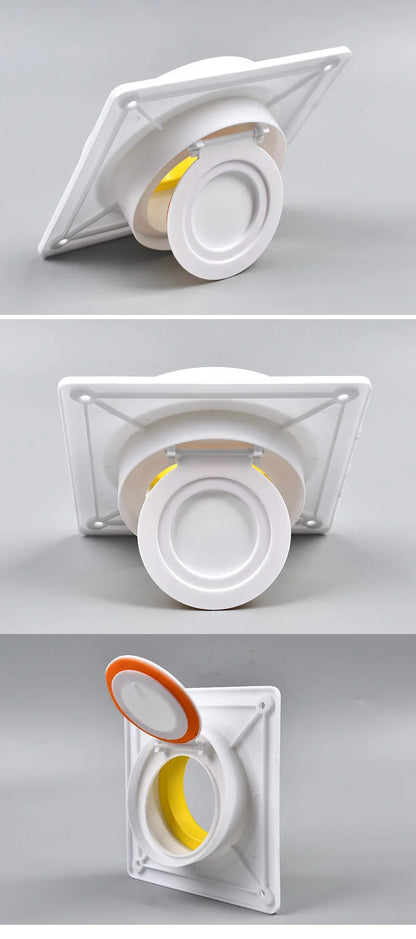1PCS Bathroom Check Valves Pipe Ventilator Air Valve Backdraft Damper Duct Preventer Backflow Back Draft Damper Home Improvement