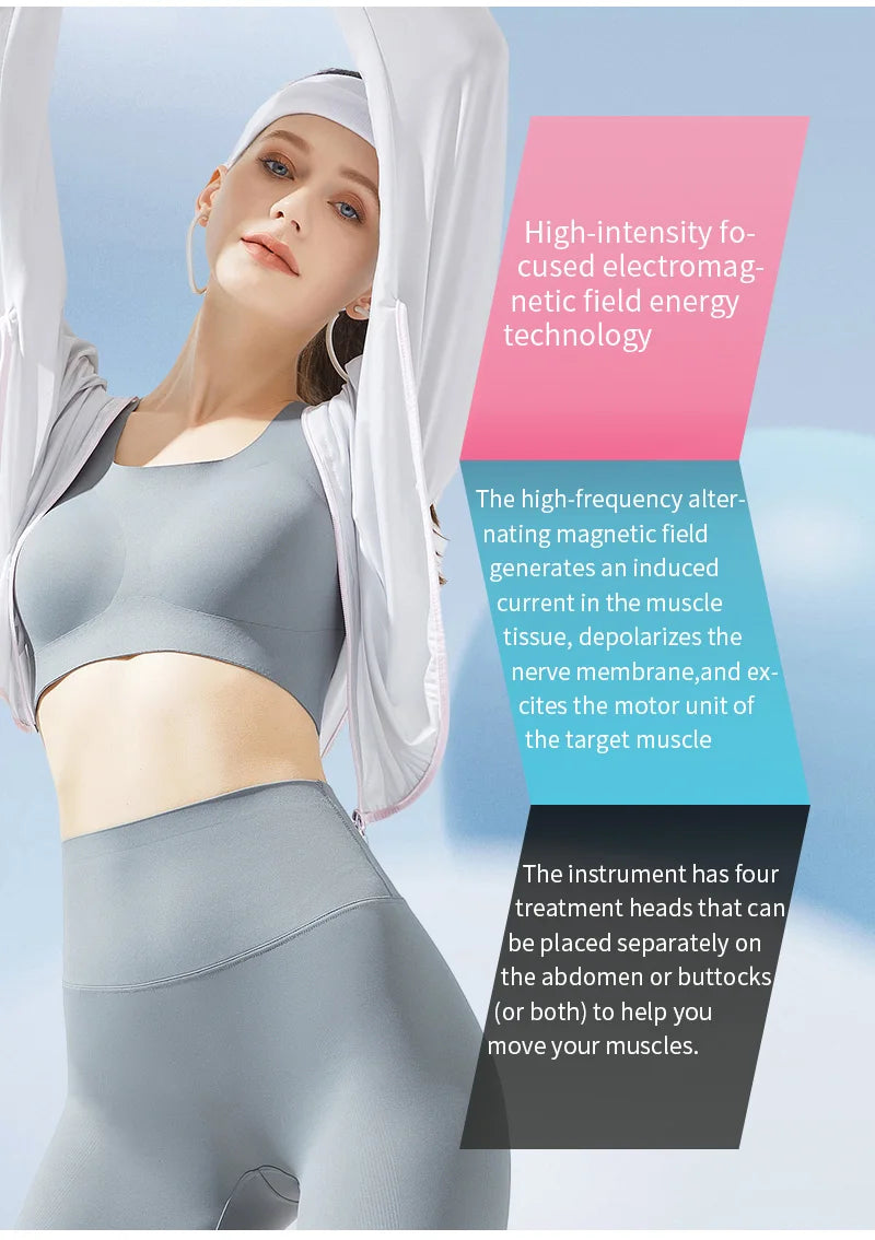 MYoslim 6500W 15Tesla Fat Removal Contouring Muscle Electric Stimulation Ems Body Sculpt Slimming Muslim Sets Machine