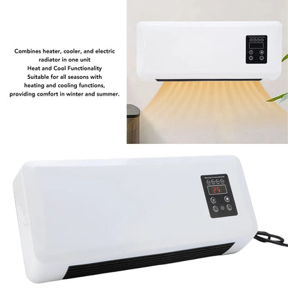 Wall Mounted Heater Cooler Energy Efficient Climate Control Small Cooling Heater Machine for Home Bedroom