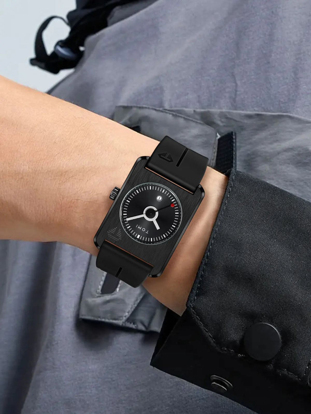 TOMI Men's Fashion Watches Quartz Watches Square Small Dial Wrist Watches Magnetic Buckle Watches Simple Leisure Watches