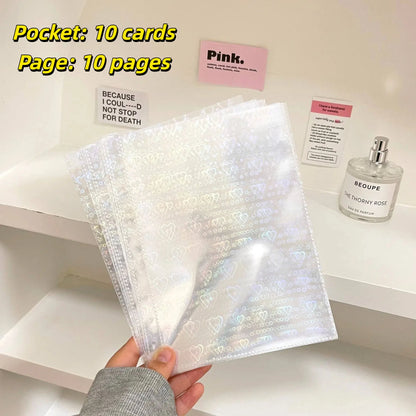 10pcs A5 Kpop Loose-leaf Collect Book Photo Cards Album Inlay Idol Card Collect Book Inner Page Stationery Birthday Gift포토카드 바인더