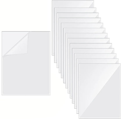20 Sheets 6 Style A4 Holographic Cold Laminating Film Clear Waterproof Self-Adhesive Vinyl Sticker Paper 8.3x11.7 Inch
