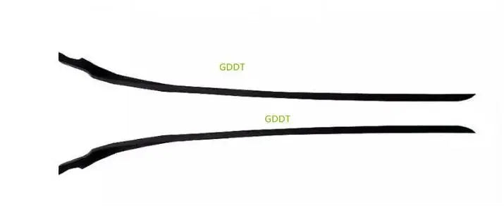 2 Pcs Be8Z5403136A 5 Doors Outside Front Windshield Side Rubber for Ford Fiesta 2009-2014 Protective Weatherstrip Outer Laminate