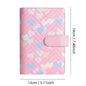 A6 PU leather binder economy 6-ring notebook, stylish design, personal notebook binder cover, can be used for cash budget storag