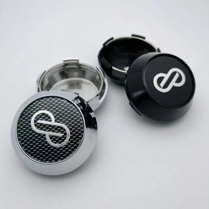 4pcs 60mm 64mm 65mm 68mm 69mm  Car Wheel Center Caps With Enkei Logo Emblem Car Accessories for Wheel Hubcaps Hub Cover High Cap