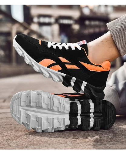 Brand Trend Size 38-48 Men's Wear-resistant Cushioning Thick-soled Fitness Sneakers Outdoor Breathable Running Shoes for Men