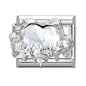 Y2K Butterfly Bow Knot Heart Star Moon Zircon Daisy Cross Italian Charm Links Fit 9mm Stainless Steel Bracelet DIY Making Gifts