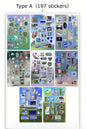 8/16sheets y2k Gen Z Electronic Memories Style Retro Dreamcore Collages Journals Diary Scrapbook Stickers