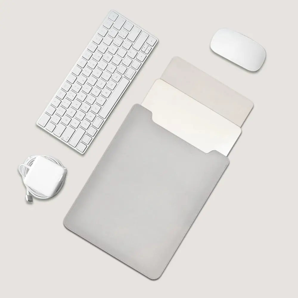 13 14 15 inch Laptop Sleeve Case Ultra Thin PU Leather Ultrabook Cover Shockproof Notebook Bag Protective Pouch