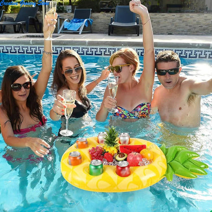 Inflatable Floating Drink Holder for Pool Float Party Accessorie Cup Floties Adult  Swimming Pool Floating Decoration Beach