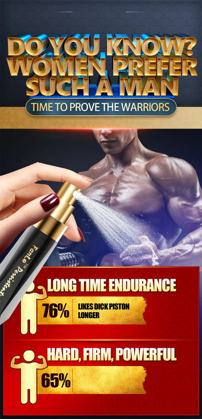 Delay Ejaculation Sex Spray for Men Non-Numbing Male External Use Prolong Penis Enlargment Anti Premature Ejaculation Topical