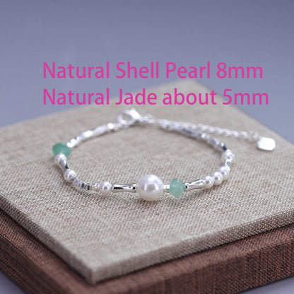 VENTFILLE 925 Sterling Silver Line Extremely Fine Bracelet for Women Love Haert Bead Korean Ins Sweet Jewelry Gift Dropshipping