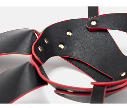 3 Colors Sexy Leather Mask Bunny Girl Cosplay Masquerade Erotic Halloween Carnival Party Masks Bdsm Bondage Games Fetish Mask
