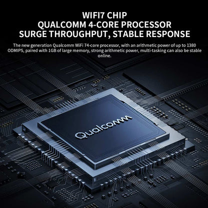 New Xiaomi Router BE6500 Pro WiFi 7 2.4/5GHz Mesh Dual Band Qualcomm 4-Core Processor Chinese Version,With adapter