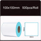 Width 40/50/60/70/80/90/100mm Self-Adhesive Stickers Shipping Thermal Label Barcode SKU Label Price Tag no Carbon Band Required