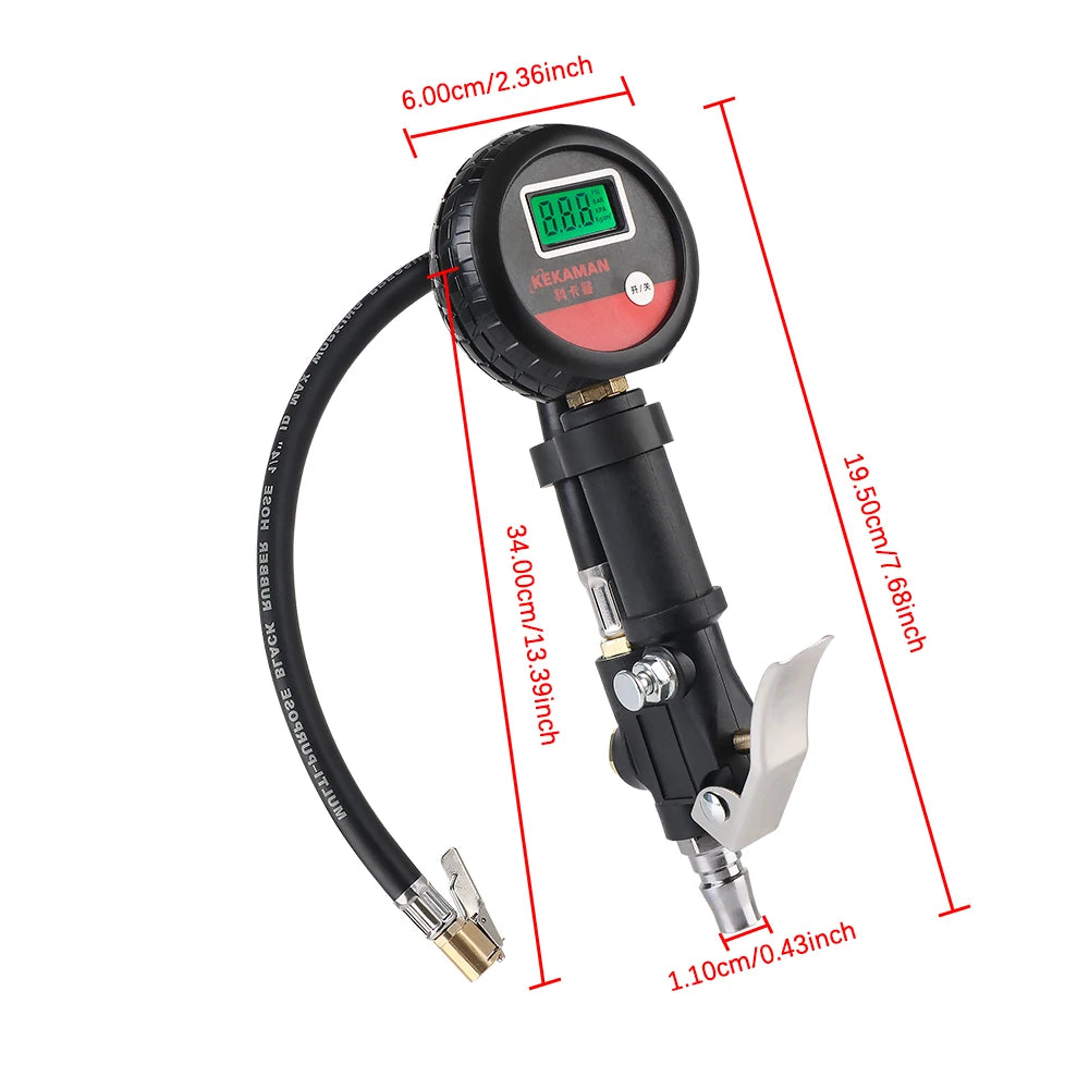 Digital Display Tire Pressure Gauge Auto Accessories High-precision Monitoring Inflation Gun Universal Car Tire Manometro