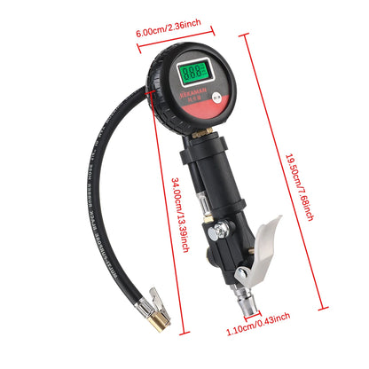 Digital Display Tire Pressure Gauge Auto Accessories High-precision Monitoring Inflation Gun Universal Car Tire Manometro