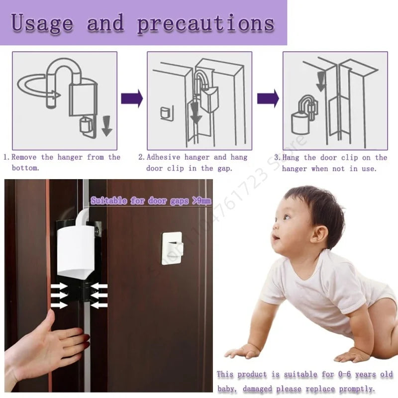 1pcs New Baby Safety Lock Anti-grip Door Stopper Anti Pinch Hand Children Security Protection Durable Finger Protector