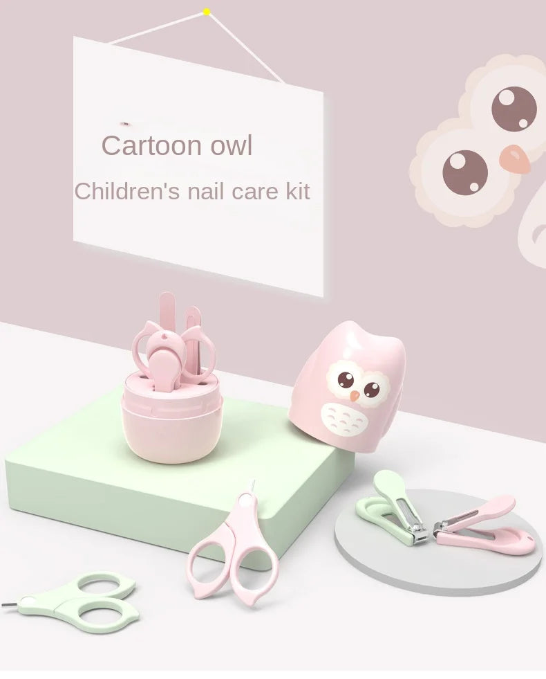Newborn Baby Nail Scissors Baby Nail Care Tools Kids Safety Portable Nail Scissors Trimmer Tweezers with Box Kids  Nail Art  Set