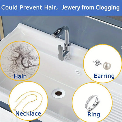 3pcs/pack Premium Stainless Steel Bathroom Sink Drain Strainer New Style Hair Catcher for 1.2" to 1.6" Drain Hole Suitable