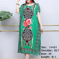 Casual Elegant Bohemian Printed Ethnic Style Retro Floral Woman Summer Street Wear Batwing Sleeve Loose Tunic Maternity Dress