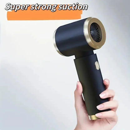 Mini 3-in-1 portable powerful vacuum cleaner, set of 1, for both car and household use - blowing and suction dual-use