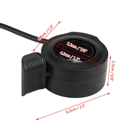 22mm 7/8inch Universal Thumb Throttle Speed Control Assembly for E bike Electric Bike Scooters