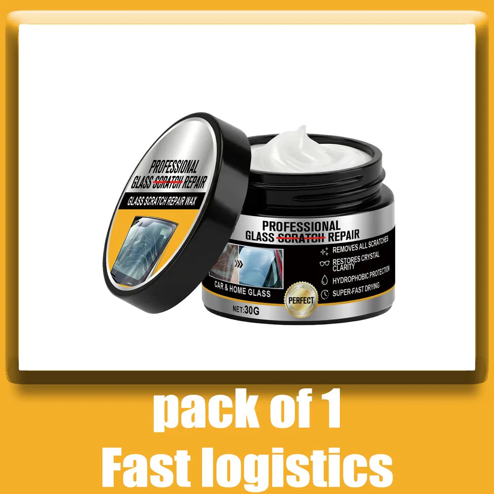 Glass Scratch Repair Wax Multi-Purpose Polishing Cream No Residue Car Window Glass Lens Deep Scratch Remover Protective Coating